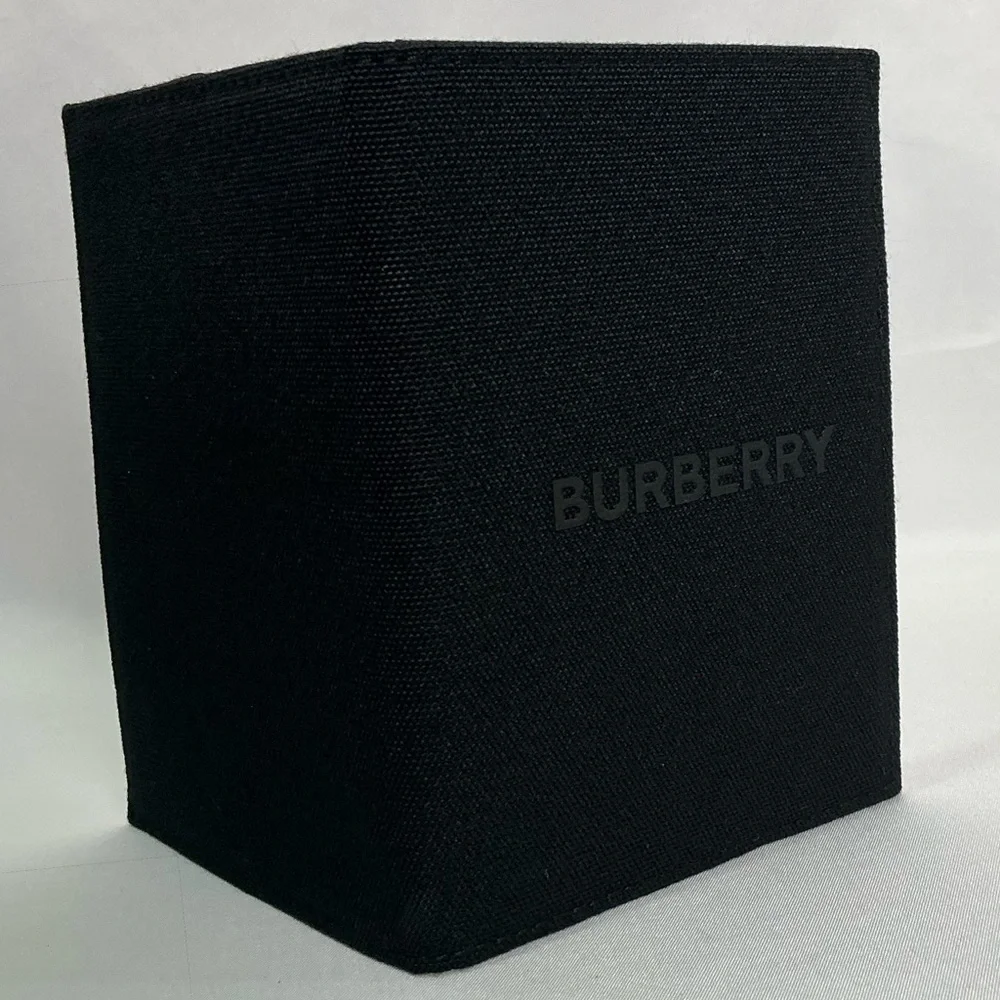 Burberry Black Canvas Passport Card Holder